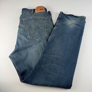 559 Levi's Men's Distressed Relaxed Straight Jeans Size 38x32